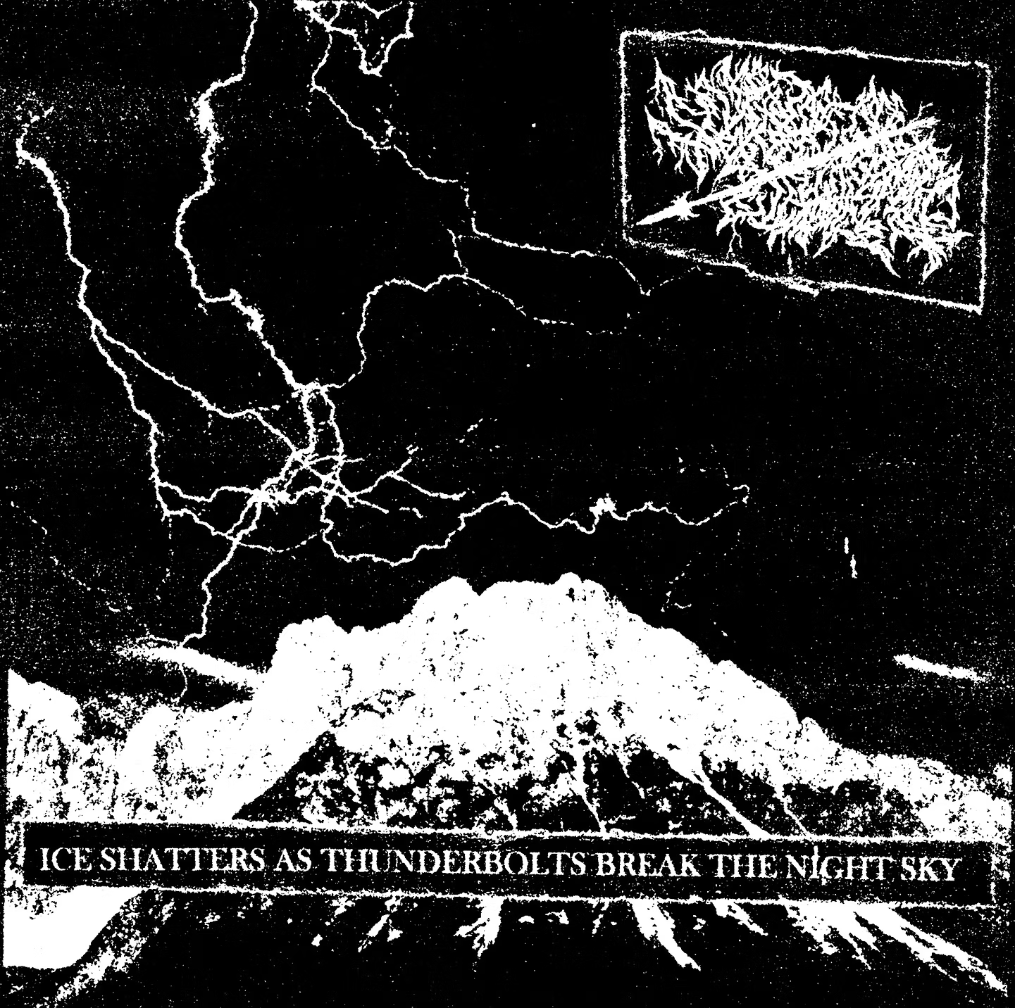 Splintering Lightning Spear - Ice Shatters As Thunderbolts Break The Night Sky
