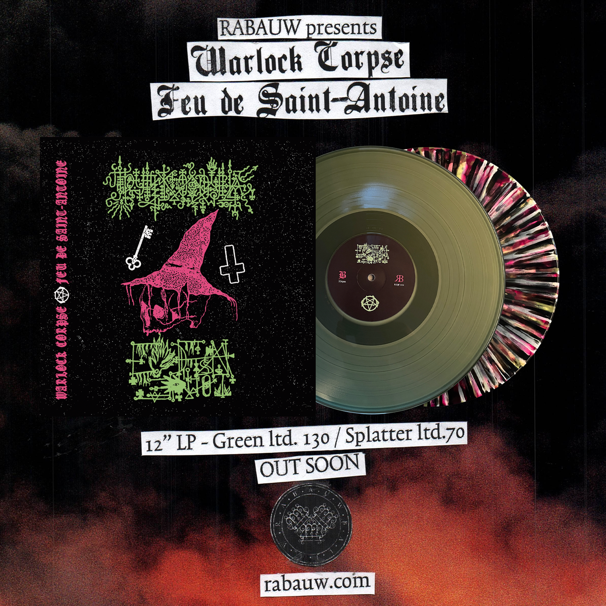 Warlock Corpse / Feu de Saint-Antoine - split – RABAUW